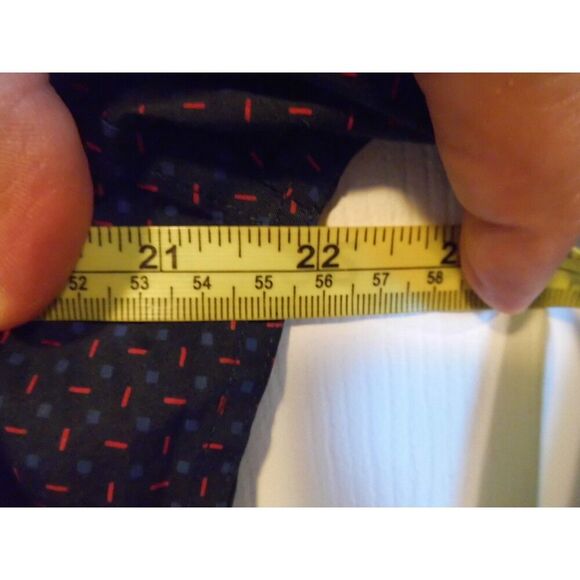 Alfani Blue and red sprinkle print button down - Picture 5 of 6